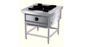 Single burner cooking range